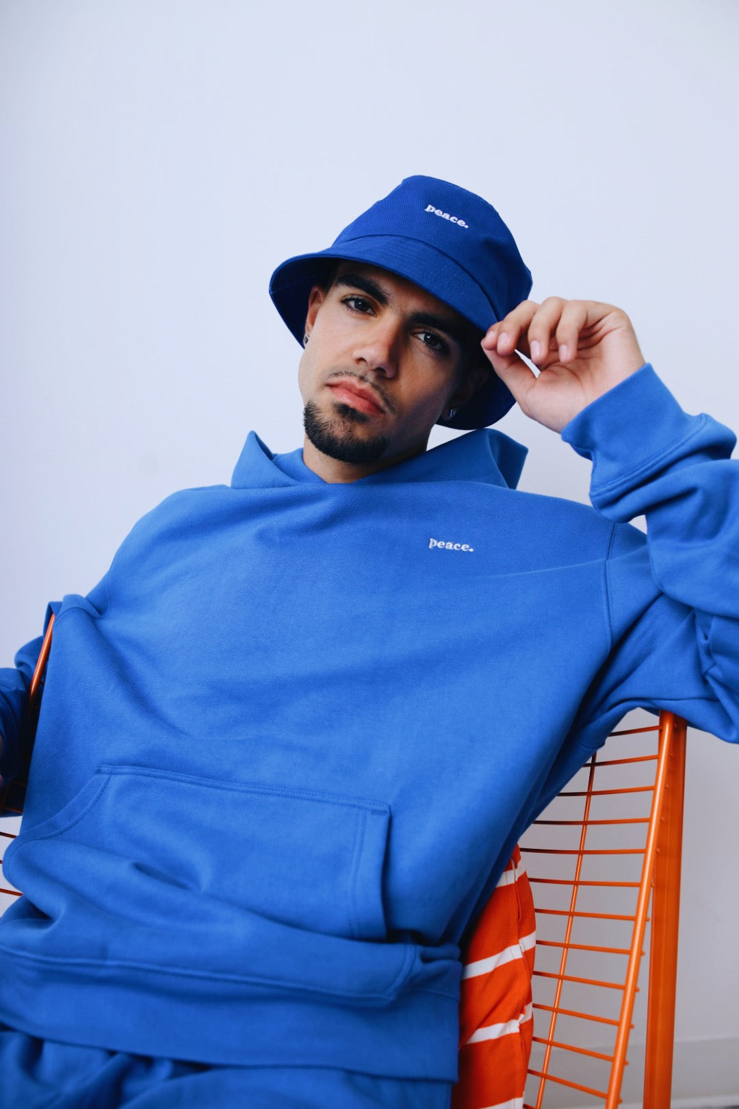 Peace Basics Heavyweight Hoodie - Strong Blue