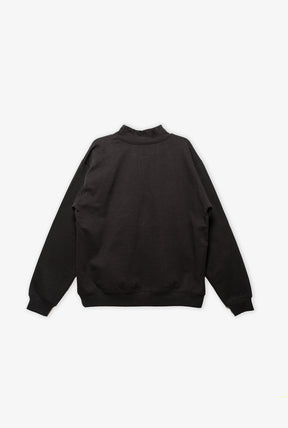 Peace Basics Half Zip Sweater - Black