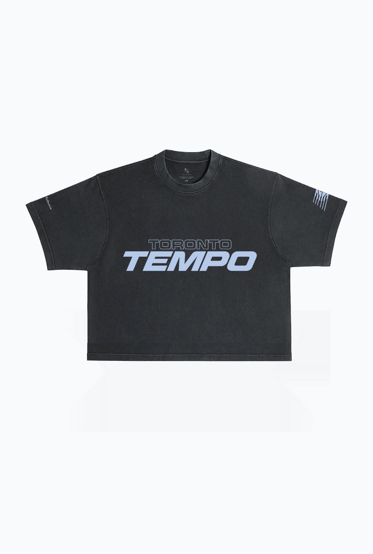 Toronto Tempo Cropped T-Shirt - Black