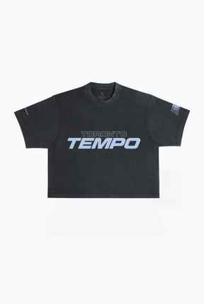 Toronto Tempo Cropped T-Shirt - Black