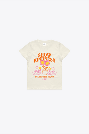 P/C x SmileyWorld "Show Kindness Wherever You Go" Kids T-Shirt - Ivory