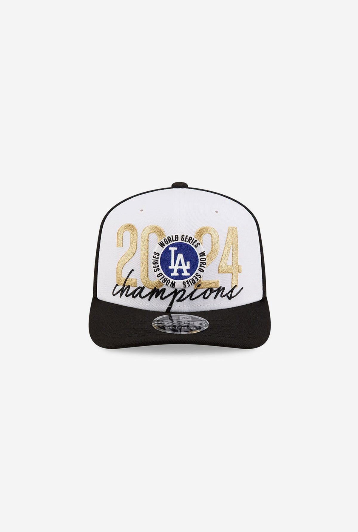 Casquette Snapback 9SEVENTY des champions des World Series 2024 des Dodgers de Los Angeles - Noir