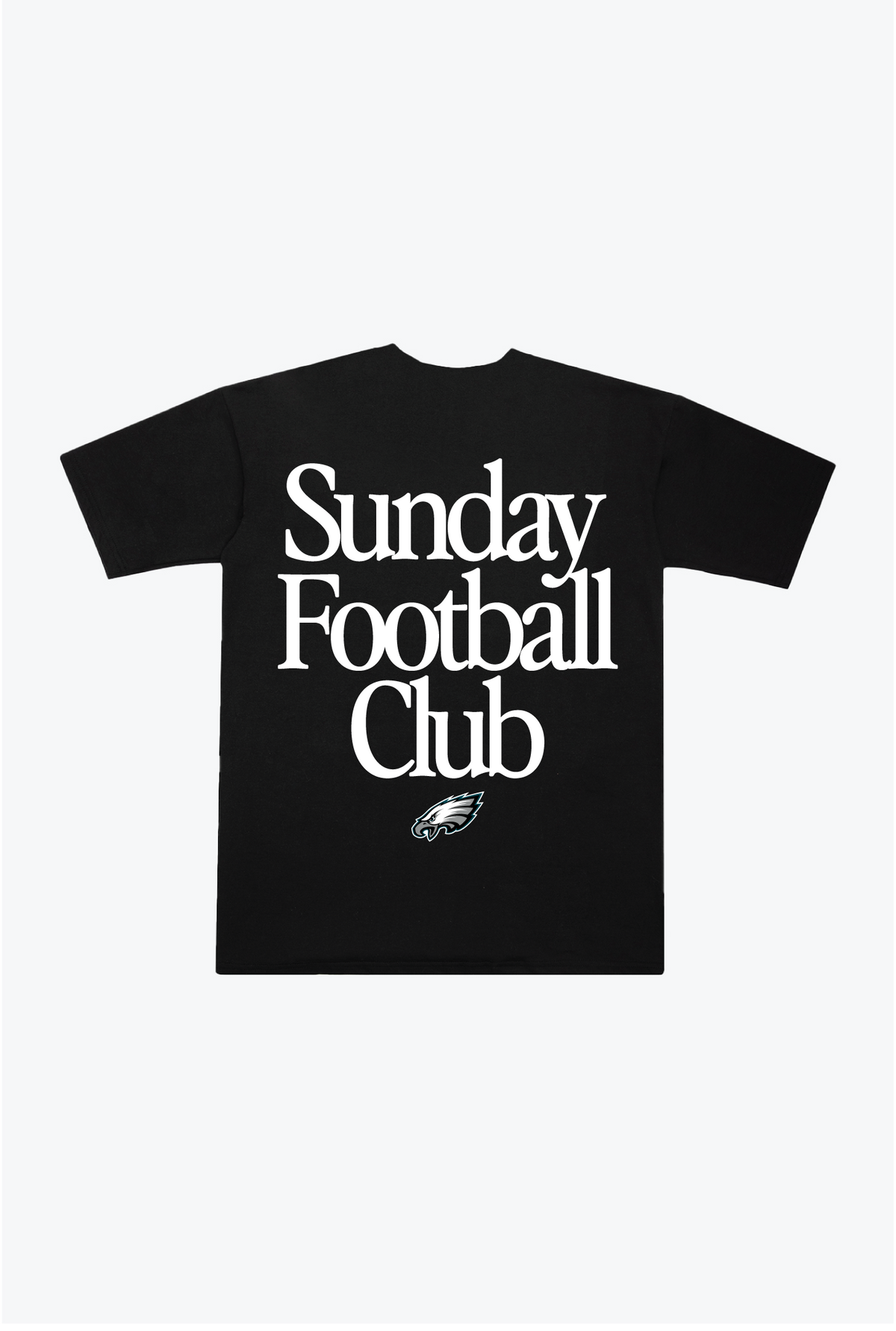 T-shirt épais du club de football du dimanche des Philadelphia Eagles - Noir