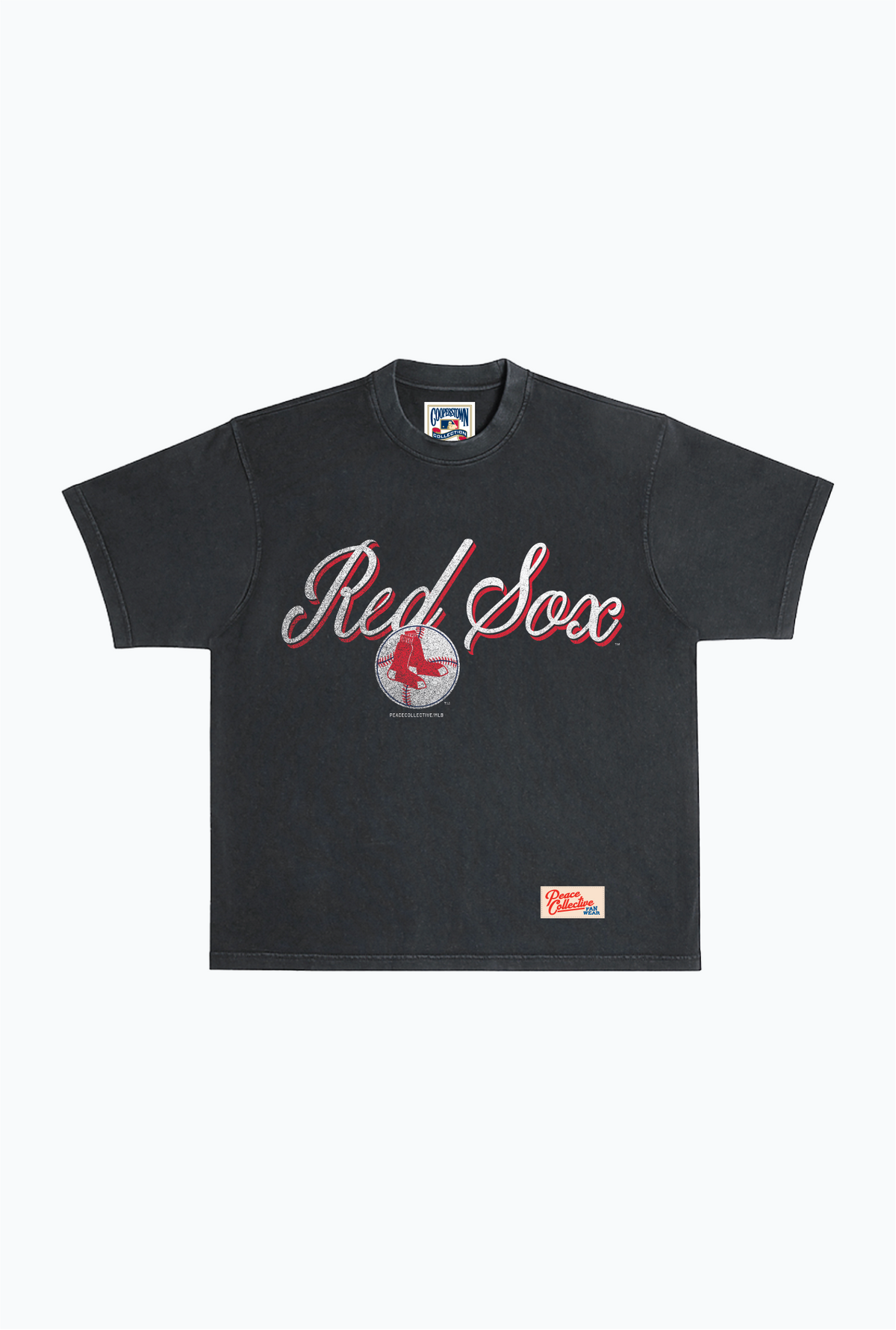 Boston Red Sox Vintage Heavyweight Garment Dyed T-Shirt - Black