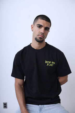 P/C x Smiley How Are You Really Heavyweight T-Shirt - Black