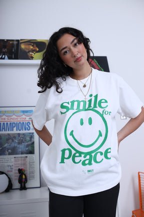 P/C x Smiley Heavyweight T-Shirt - White