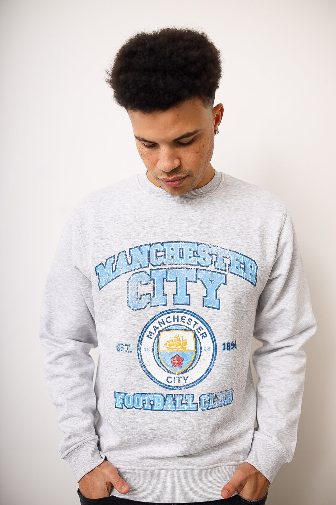 Sweat ras du cou Manchester City FC - Cendre