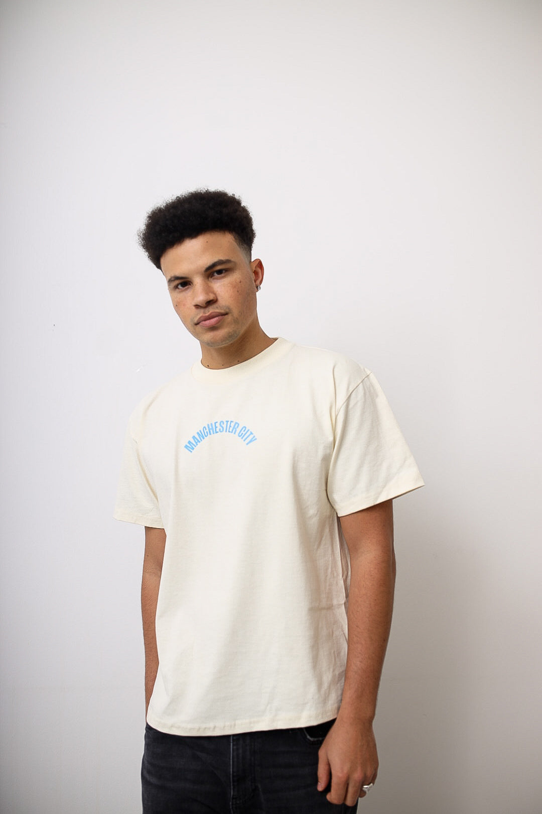 Manchester City FC Heavyweight T-Shirt - Ivory