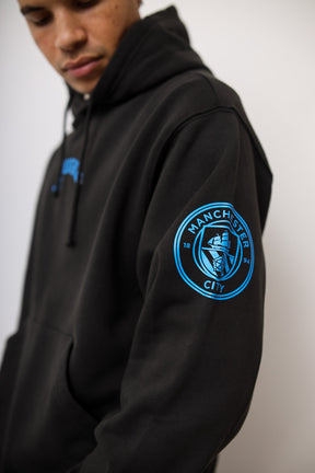 Manchester City FC Heavyweight Hoodie - Black