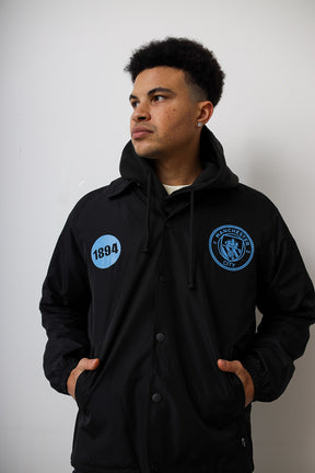 Manchester City FC Heavyweight Hoodie - Black