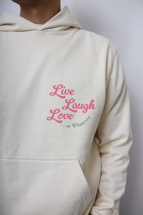 Live Laugh & Love Heavyweight Hoodie - Ivory