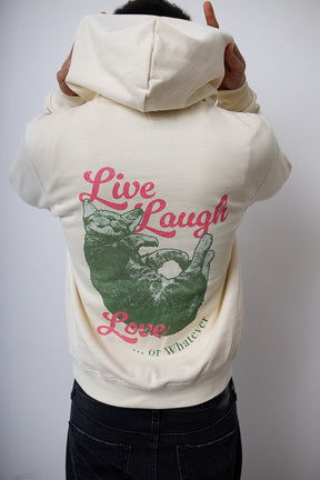 Live Laugh & Love Heavyweight Hoodie - Ivory