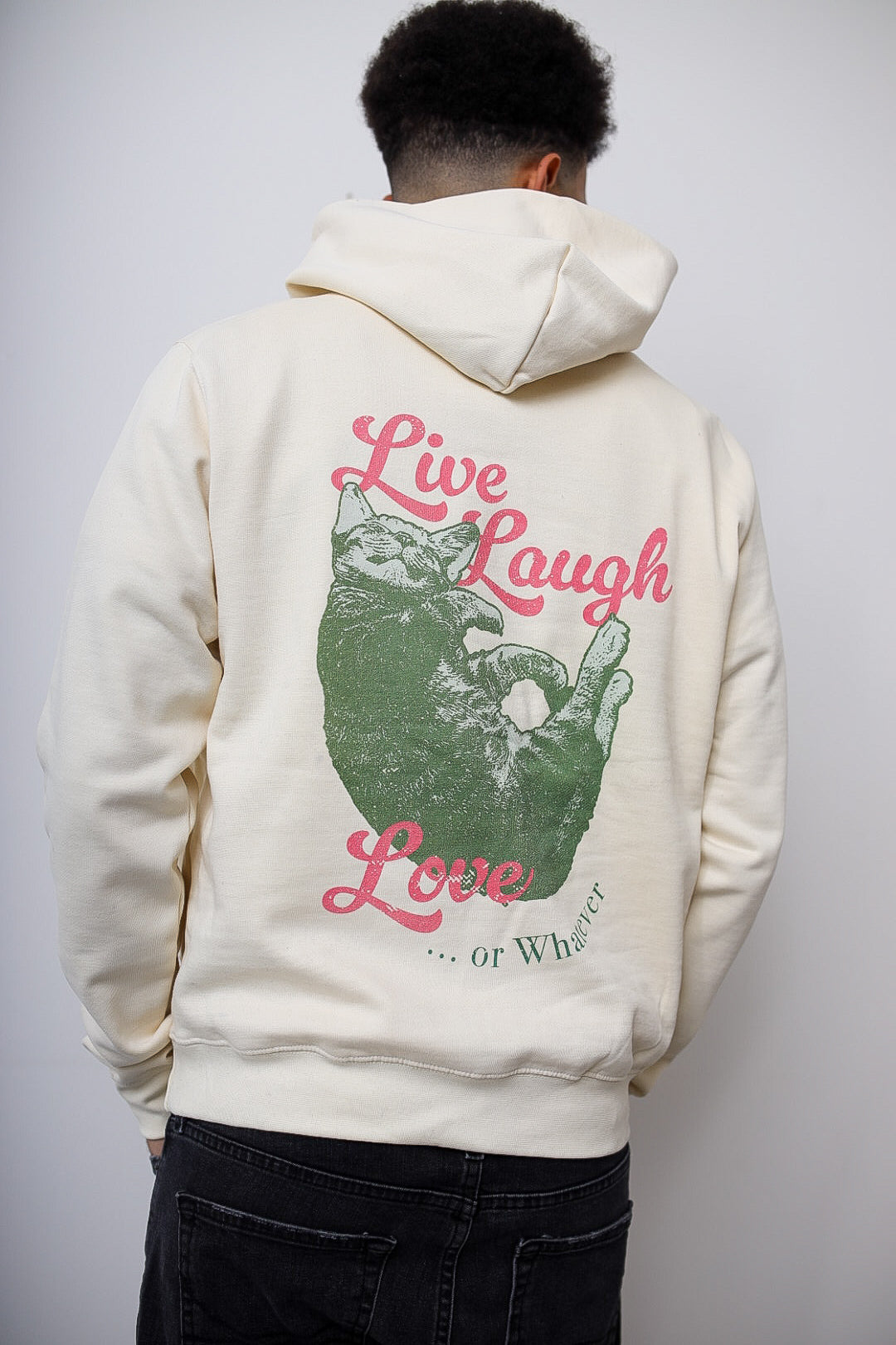 Live Laugh & Love Heavyweight Hoodie - Ivory