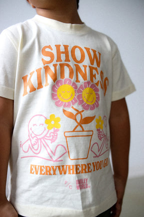 P/C x SmileyWorld "Show Kindness Wherever You Go" Kids T-Shirt - Ivory