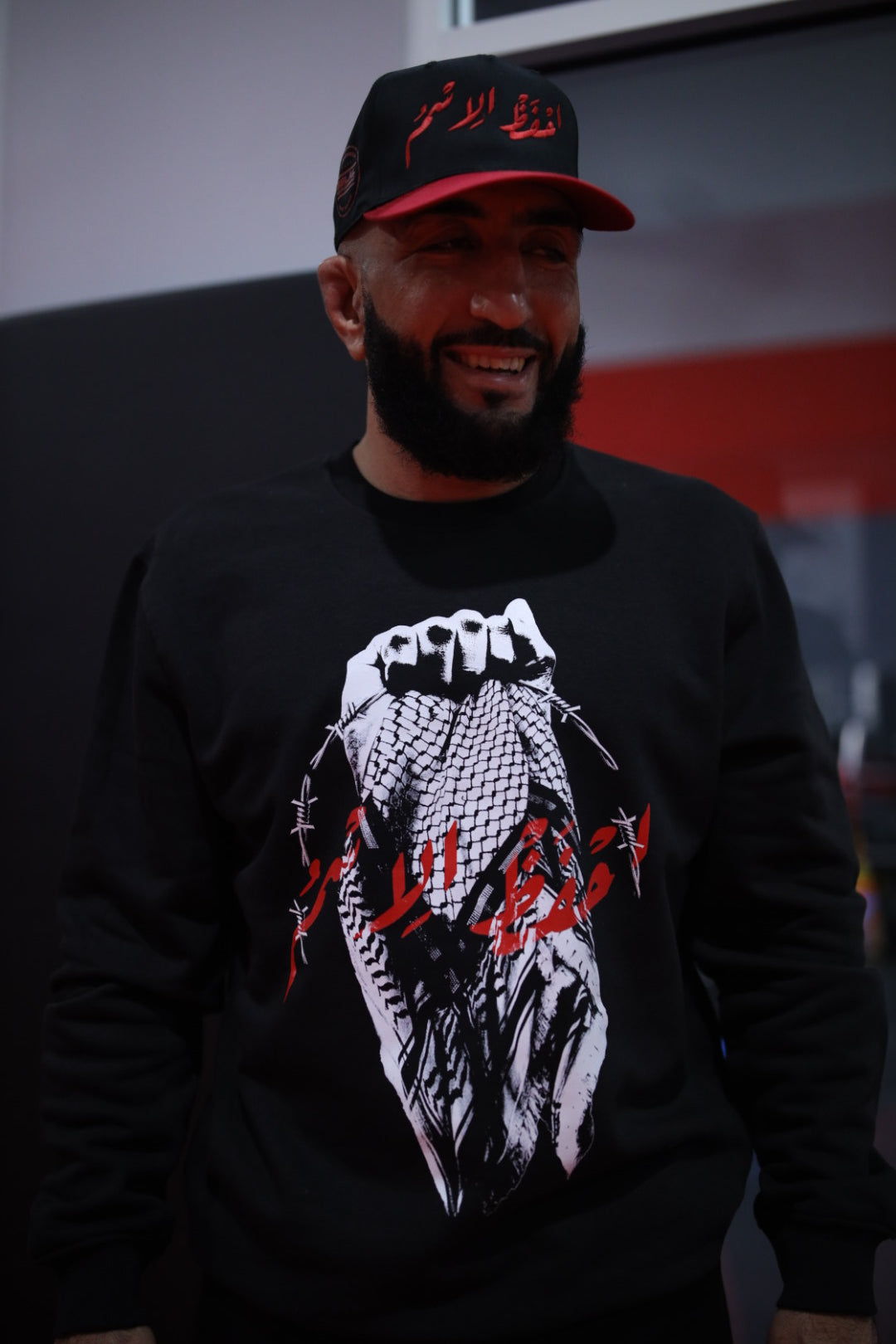 P/C x Belal Muhammad "Remember the Name" Crewneck - Black