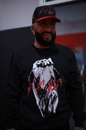 P/C x Belal Muhammad "Remember the Name" Crewneck - Black