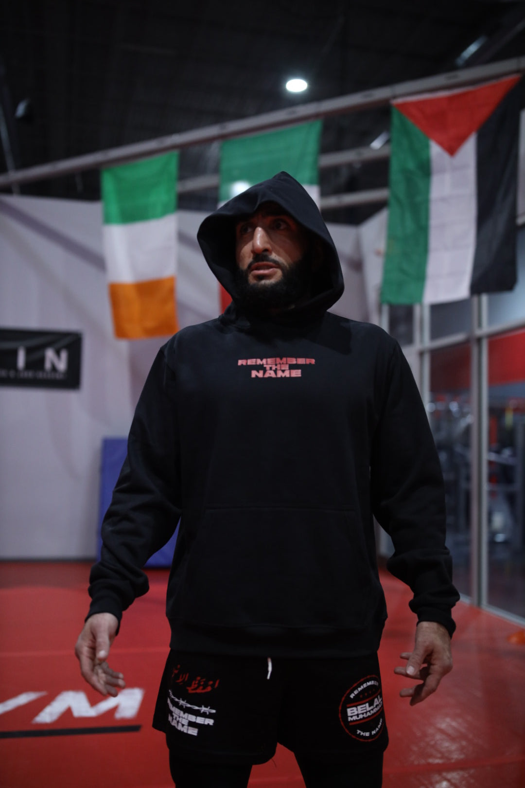 P/C x Belal Muhammad "Remember the Name" Heavyweight Hoodie - Black