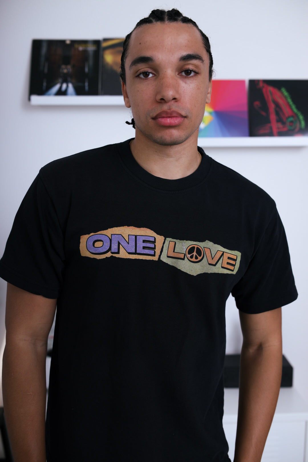 P/C x Bob Marley "One Love" Garment Dyed Heavyweight T-Shirt - Black