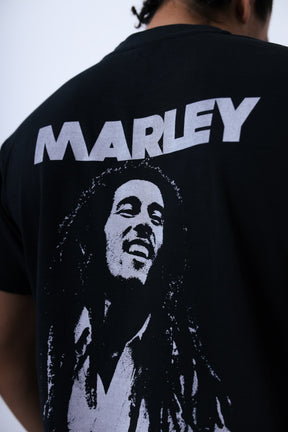 P/C x Bob Marley "Every Little Thing" Garment Dyed Heavyweight T-Shirt - Black