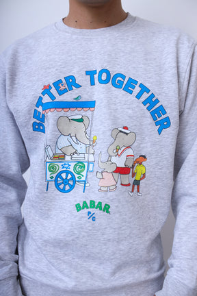 P/C x Babar Crewneck - Ash