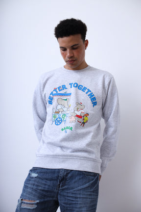 Pull ras du cou P/C x Babar - Cendre