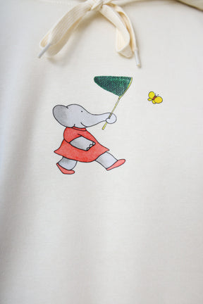 P/C x Babar Hoodie - Elfenbein