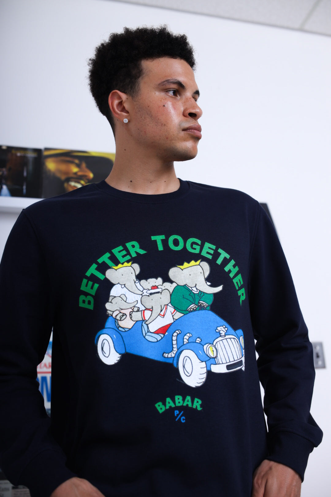 P/C x Babar Crewneck - Navy