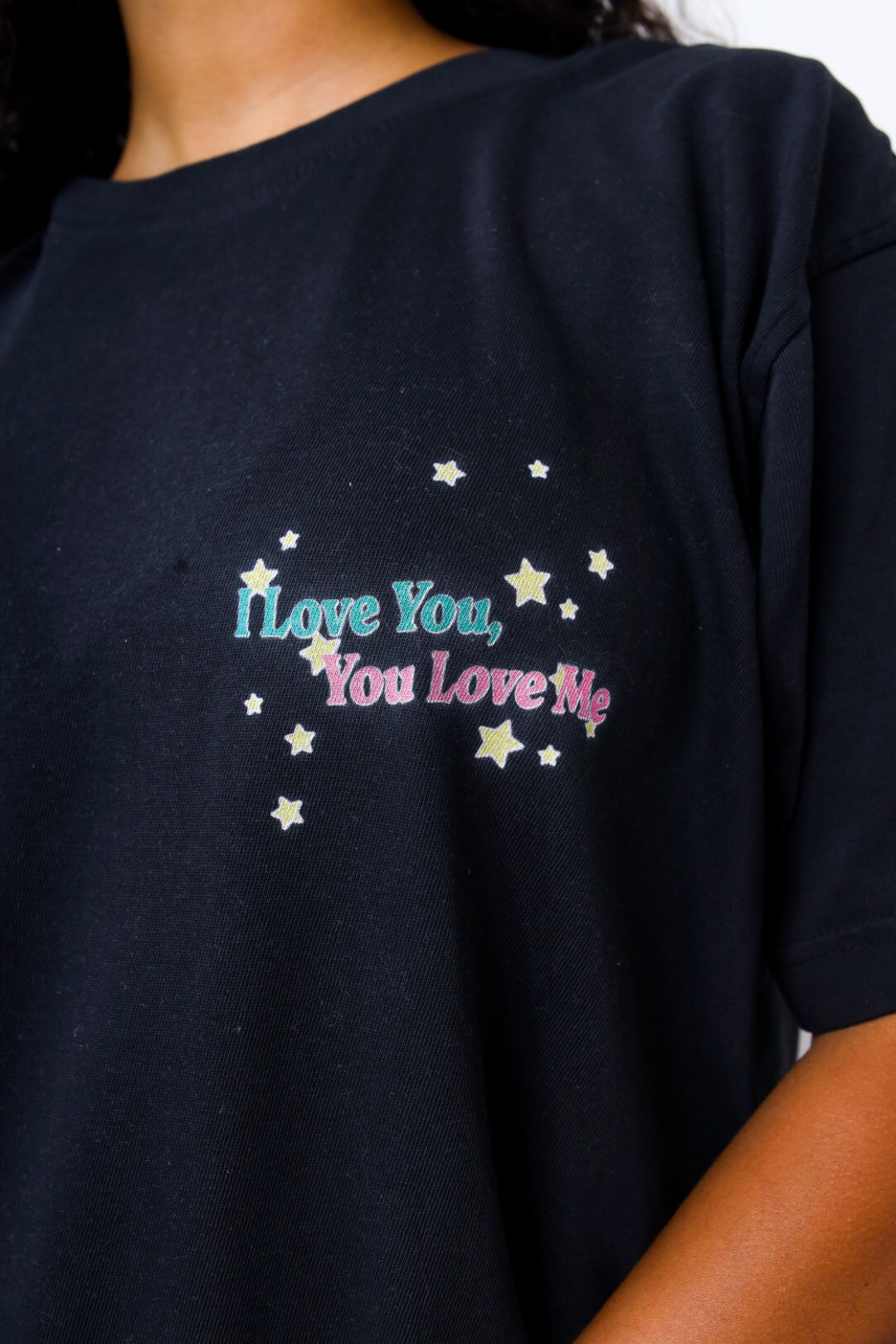 P/C x Barney Stars Garment Dyed Heavyweight T-Shirt - Black