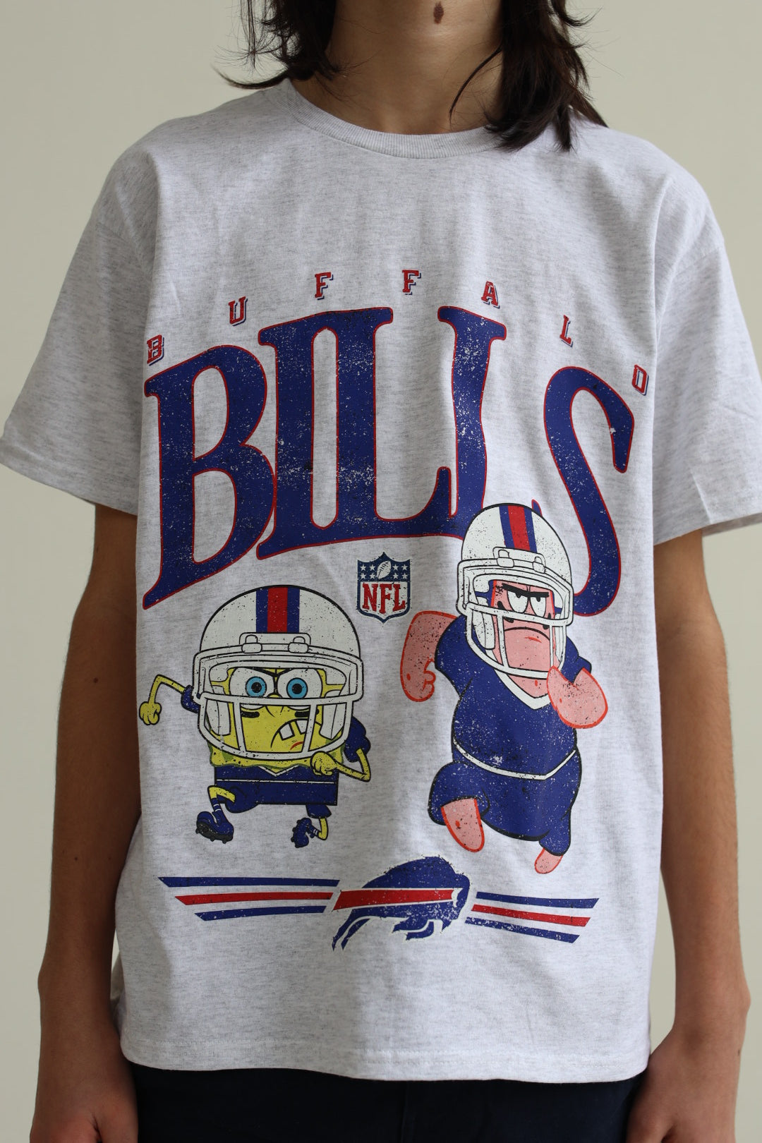 Spongebob &amp; Patrick Rush Kinder T-Shirt - Buffalo Bills