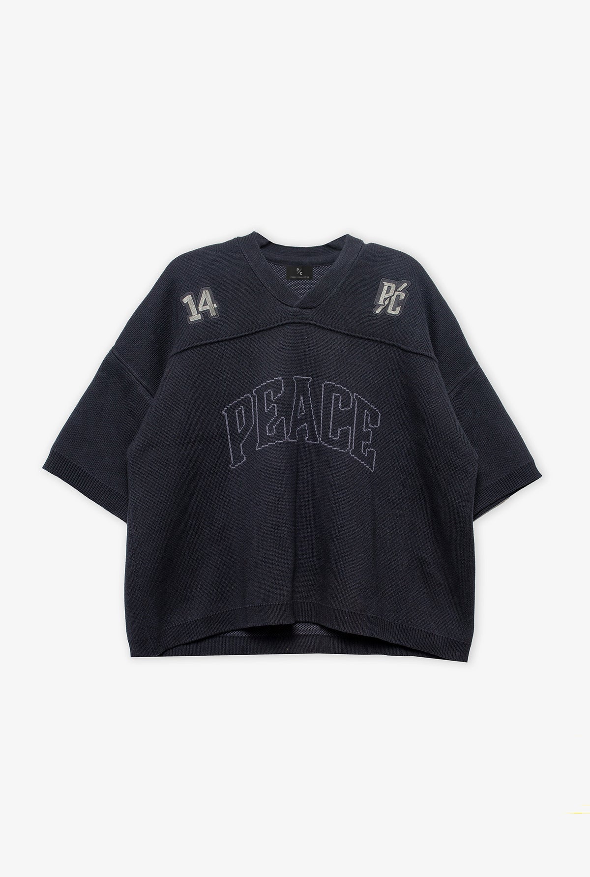 Peace Tonal Knit Fußballtrikot - Schwarz