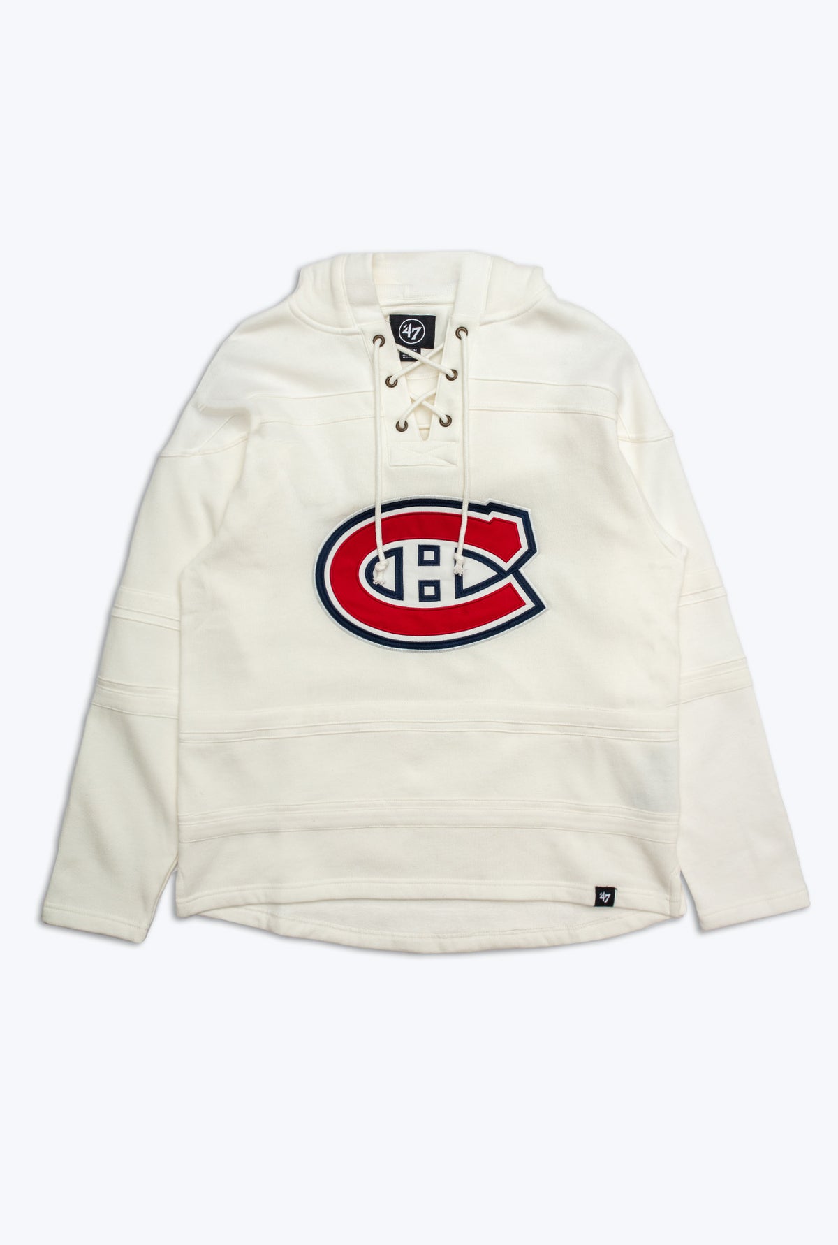 Sweat à capuche à lacets des Canadiens de Montréal - Blanc