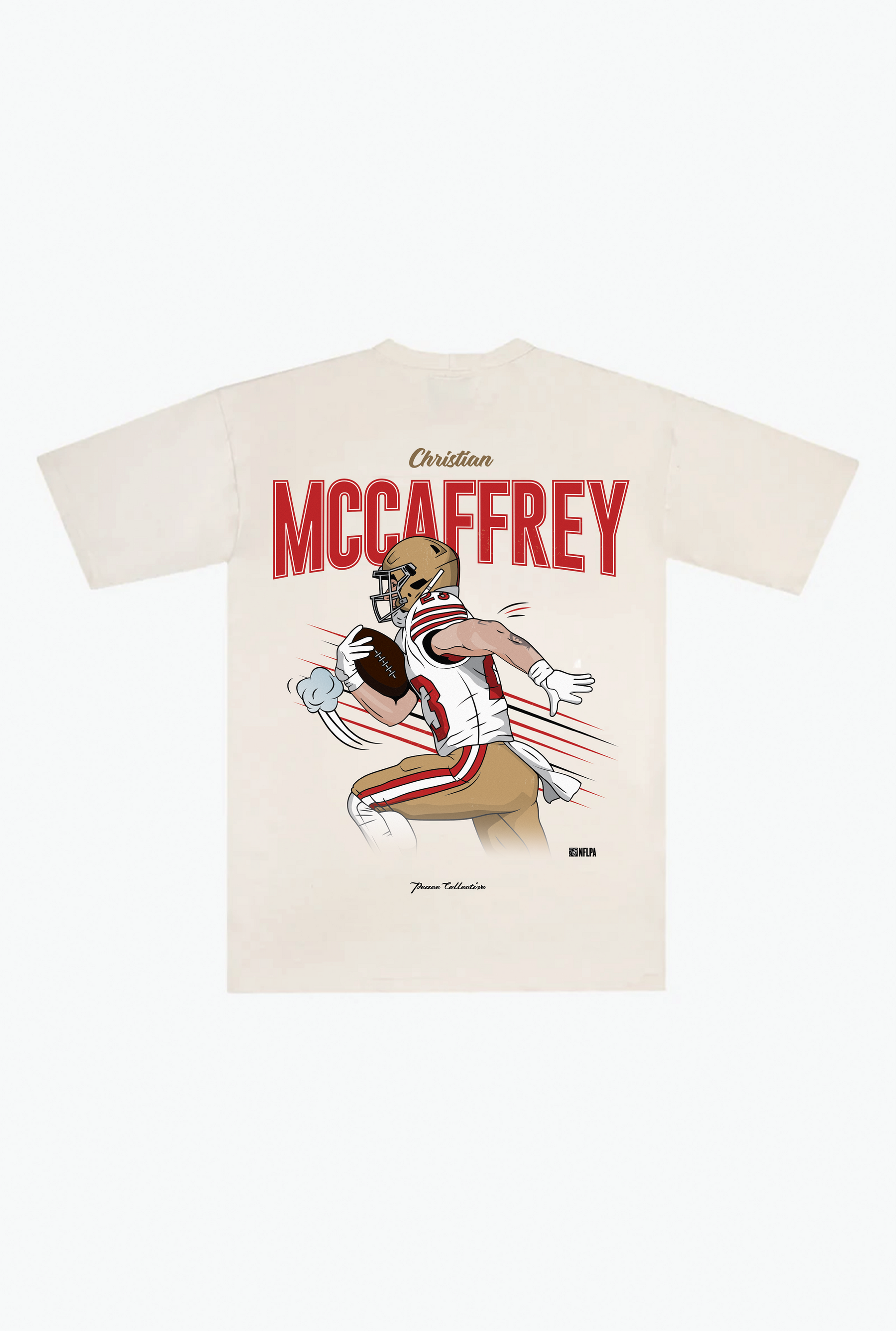 Christian McCaffrey Heavyweight T-Shirt - Ivory