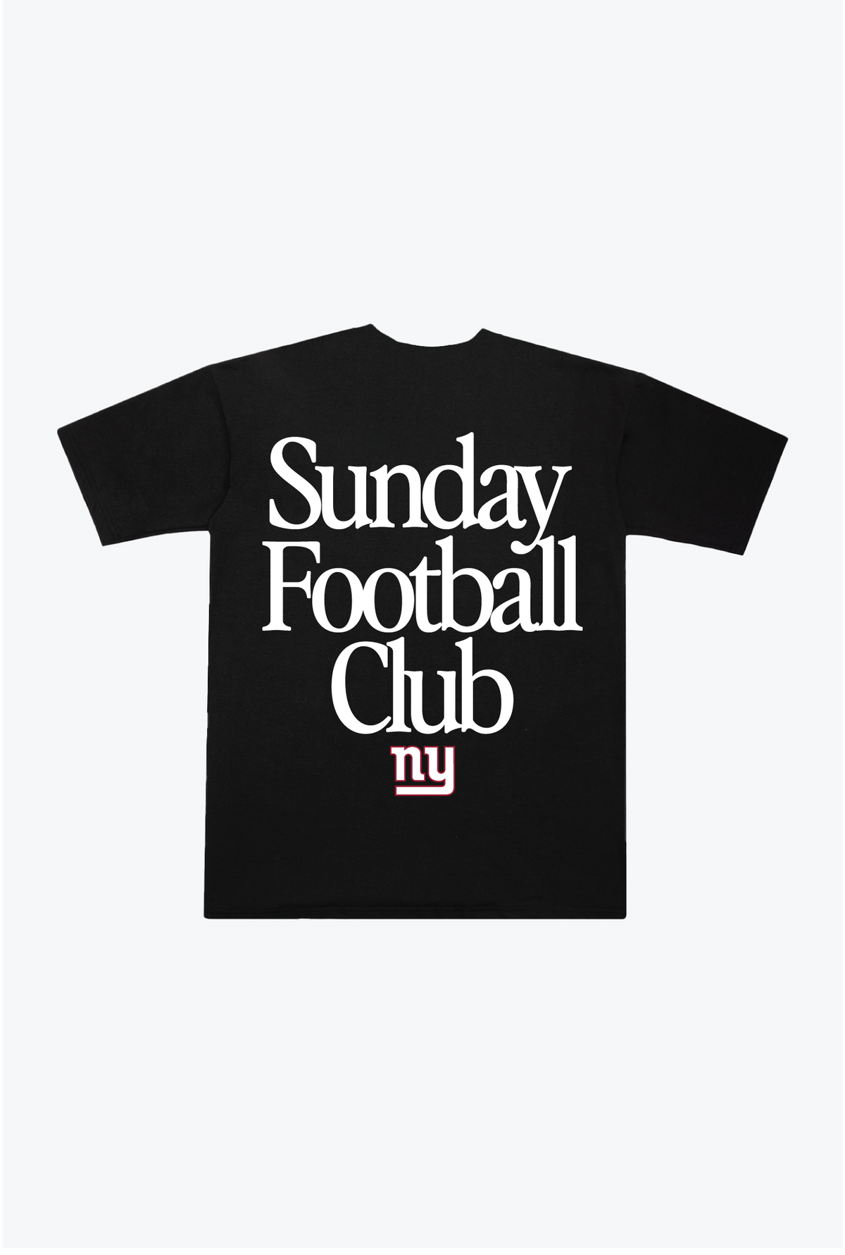 Schweres T-Shirt des New York Giants Sunday Football Club – Schwarz