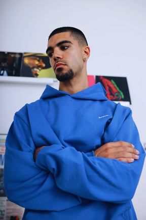 Peace Basics Heavyweight Hoodie - Strong Blue