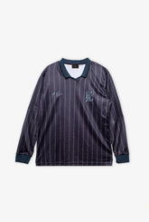 Peace Tonal Long Sleeve Soccer Jersey - Black