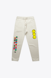 P/C x SmileyWorld "Be Kind To Your Mind & Others" Youth Heavyweight Jogger  - Ivory