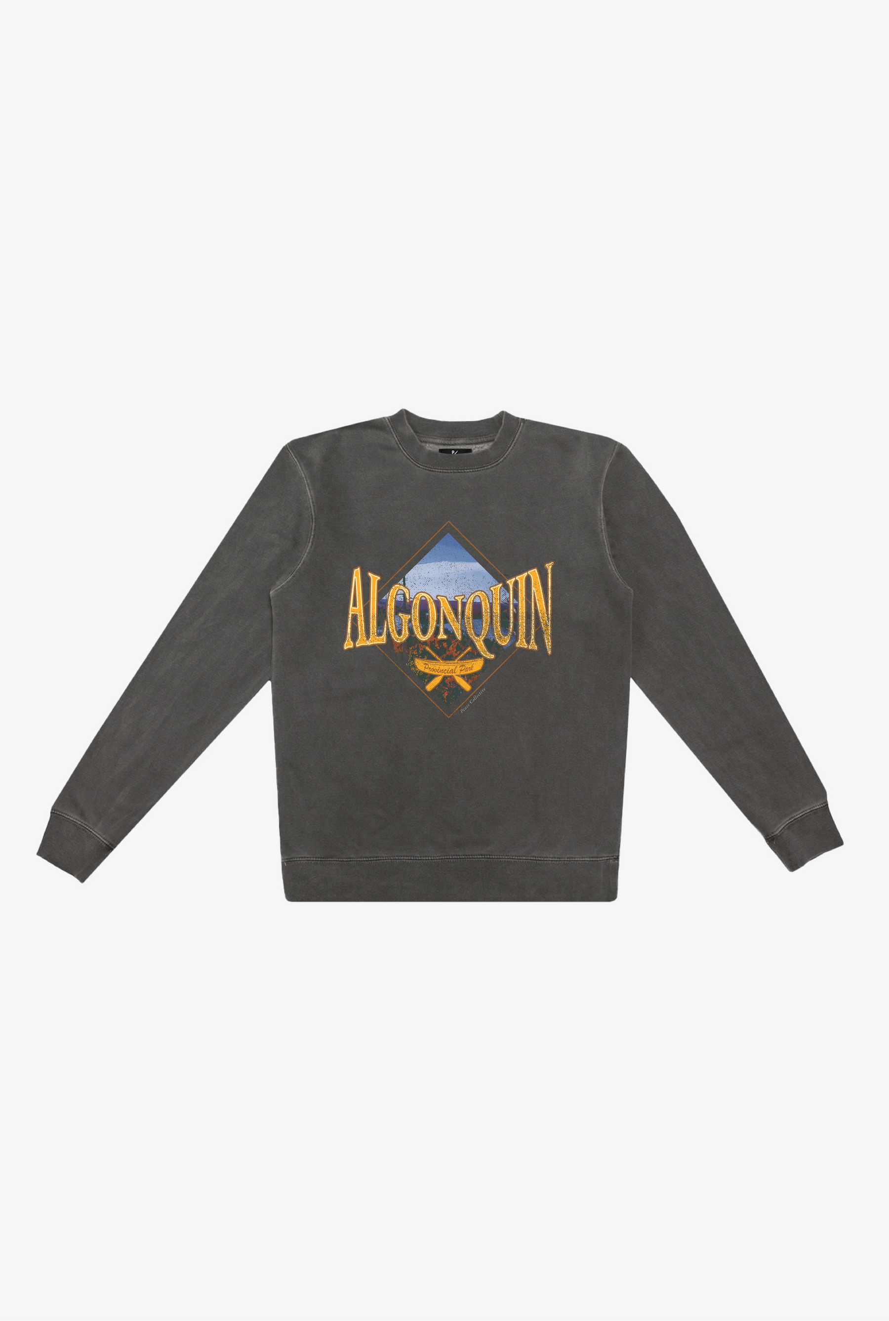 Algonquin Provincial Park Pigment Dye Crewneck - Black