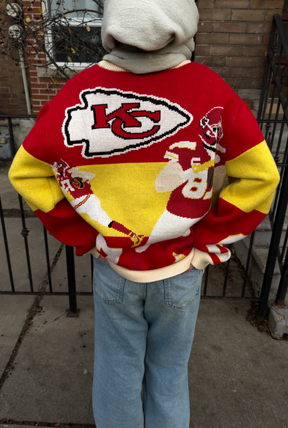 Travis Kelce Knit Sweater - Red