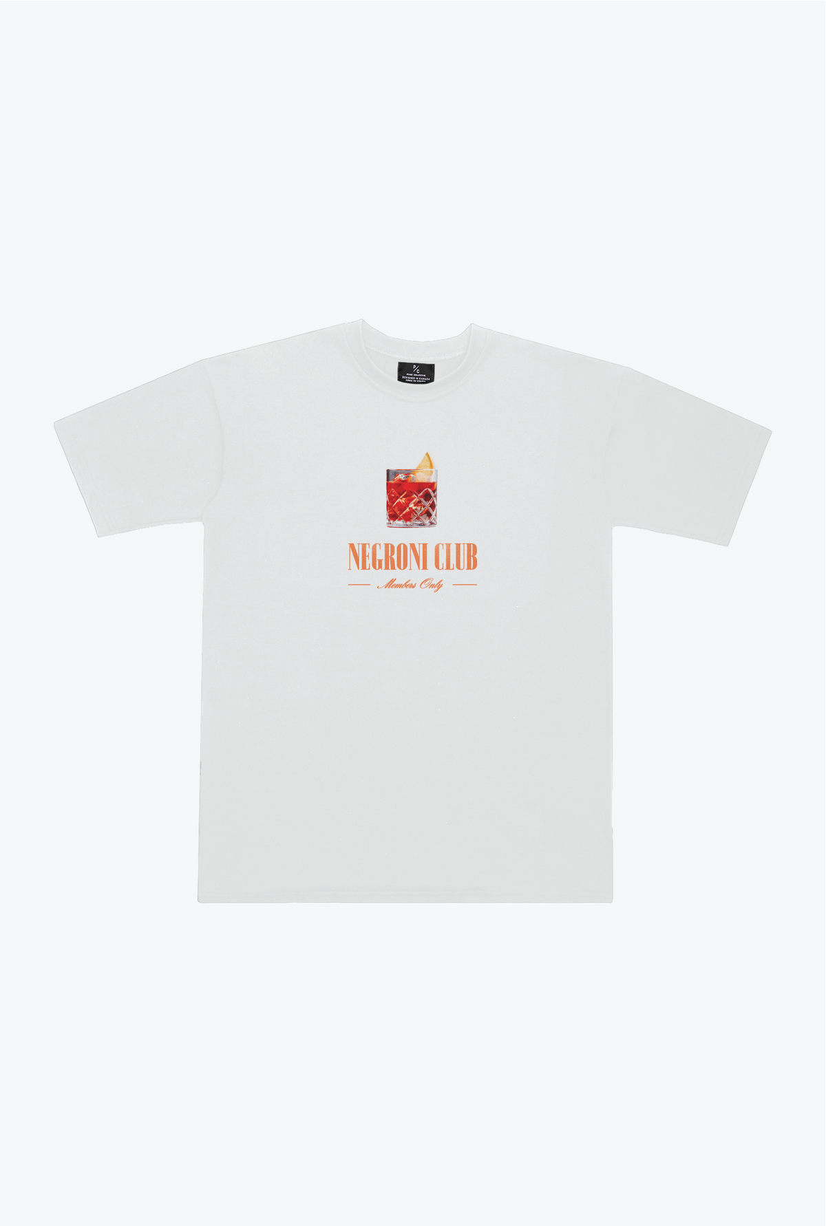 Negroni Club Heavyweight T-Shirt - White