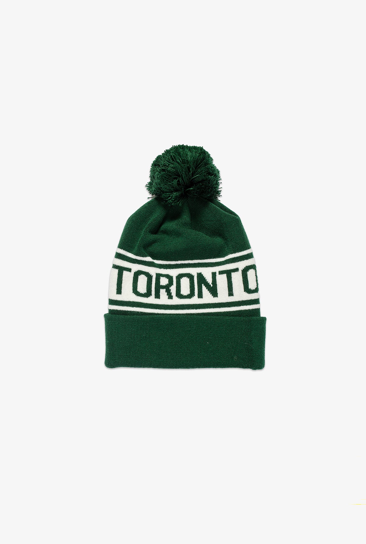 Bonnet à pompon Toronto - Vert forêt