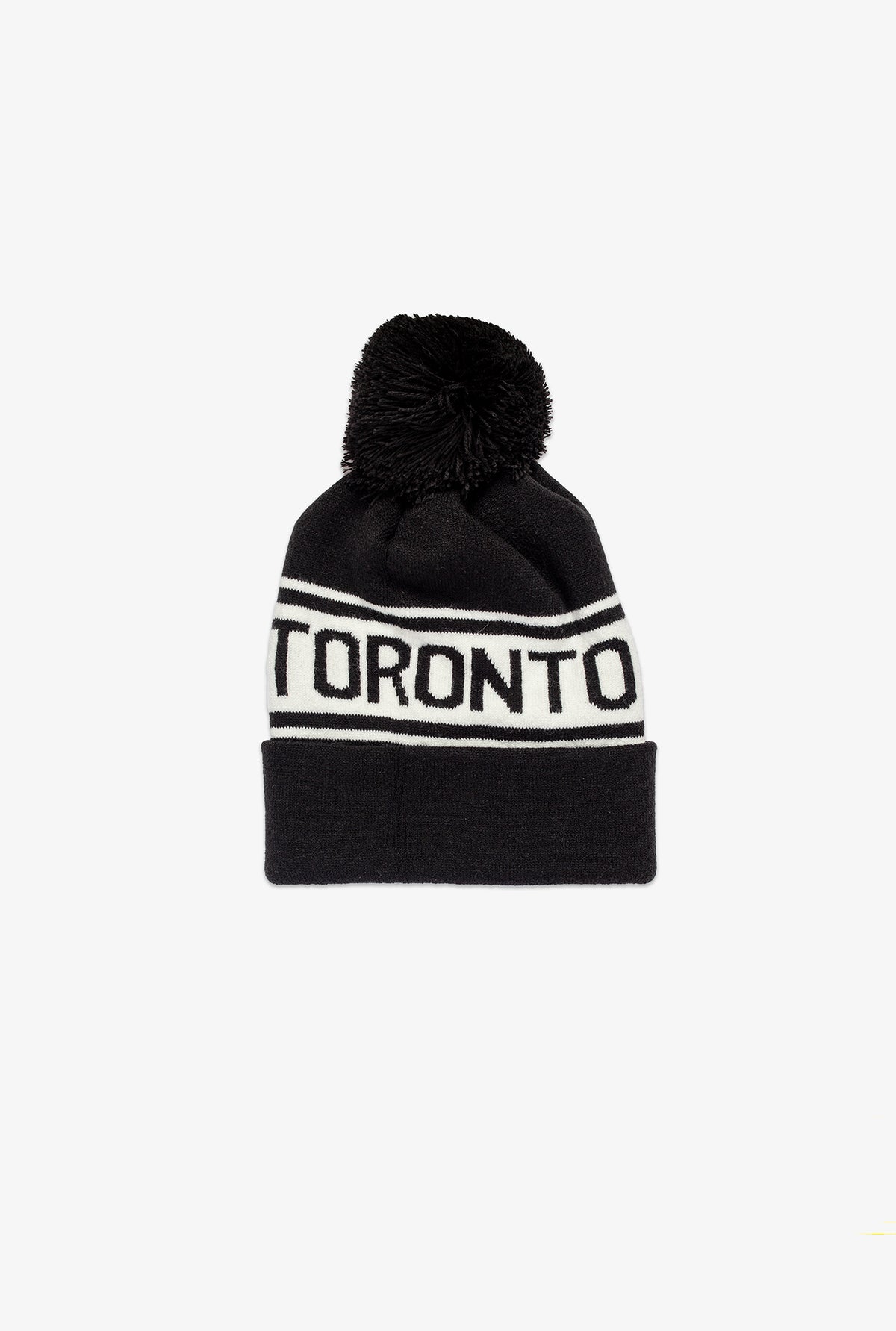 Toronto Pom Beanie - Black