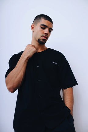 Peace Basics Baseball Jersey - Black