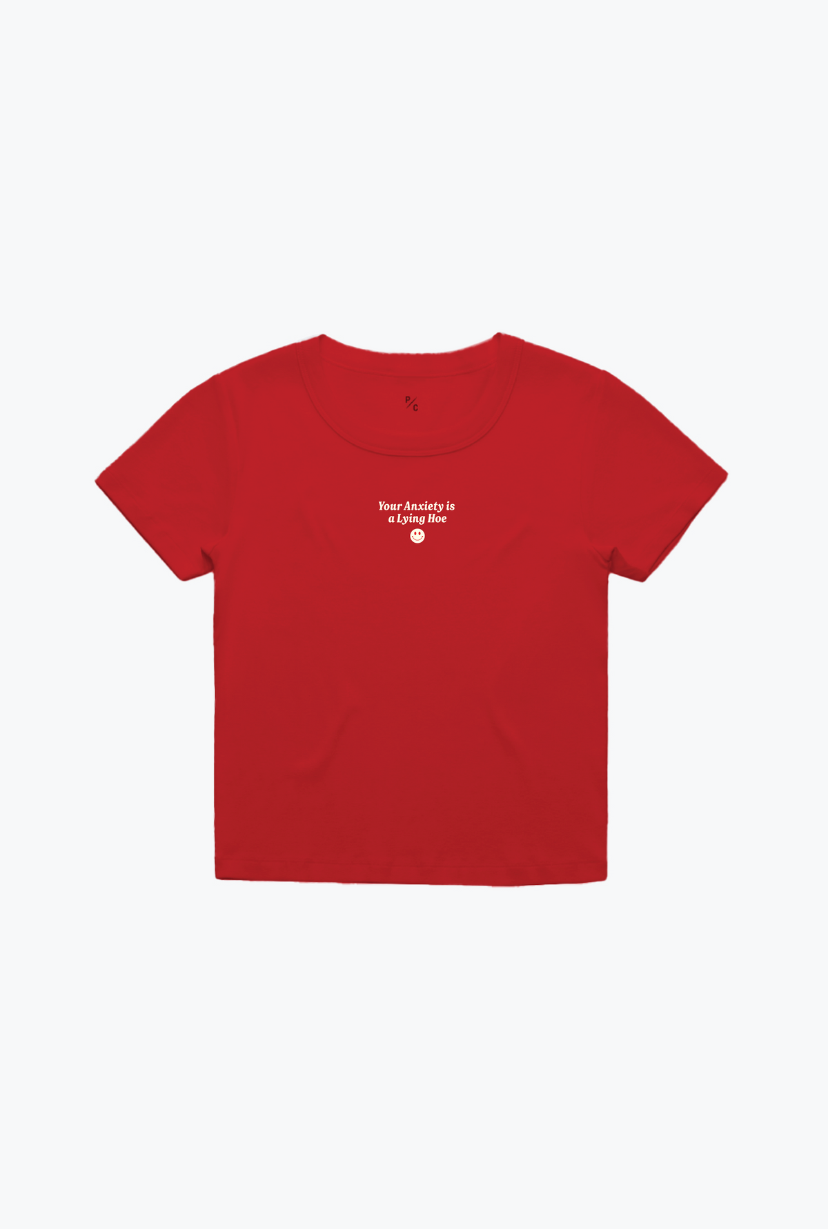 T-shirt pour bébé avec inscription « Votre anxiété » - Rouge