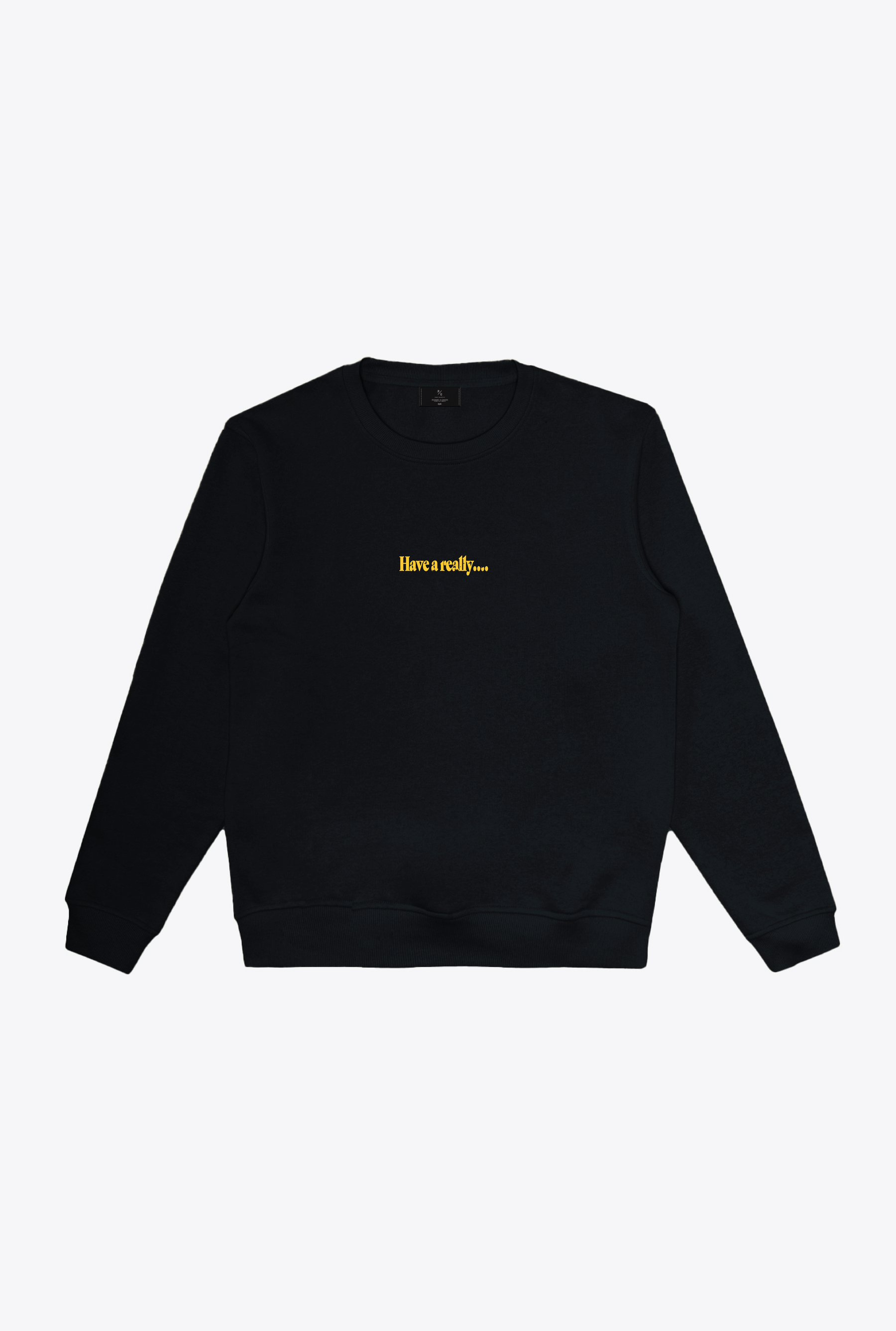 Really Nice Day Heavyweight Crewneck - Black