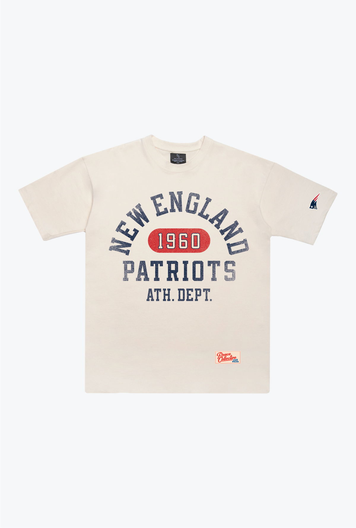 T-shirt épais Athletic Club des New England Patriots - Ivoire