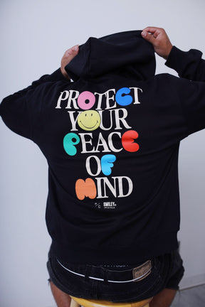 P/C x Smiley Peace of Mind Schwerer Hoodie - Schwarz