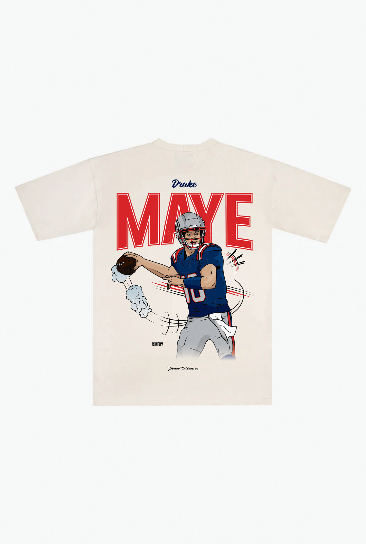 Drake Maye Heavyweight T-Shirt - Ivory