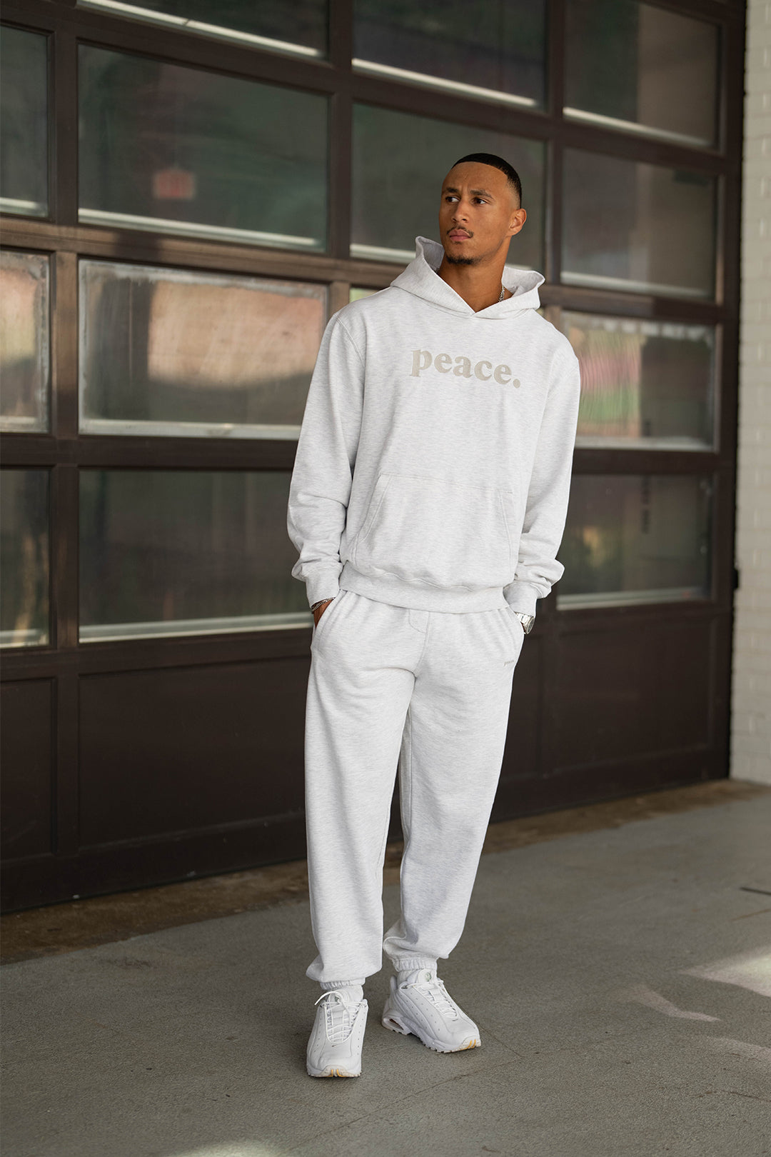 Peace Basics Heavyweight Hoodie - Ash