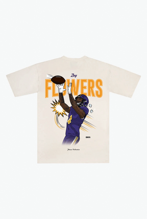 Zay Flowers Heavyweight T-Shirt - Ivory