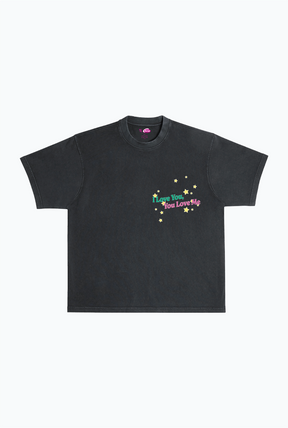 P/C x Barney Stars Garment Dyed Heavyweight T-Shirt - Black